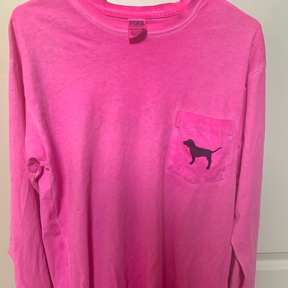 Like New Victoria Secret pink long sleeve shirt